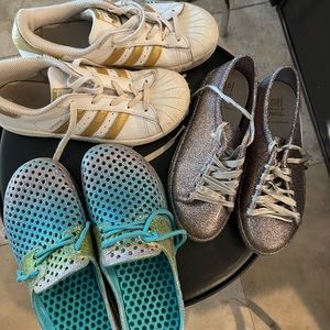 3 pair lot of girls shoes